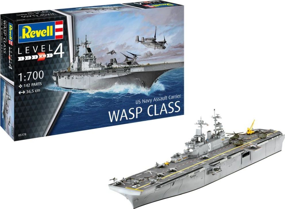 Revell 1:700 Scale Assault Carrier USS Wasp Class
