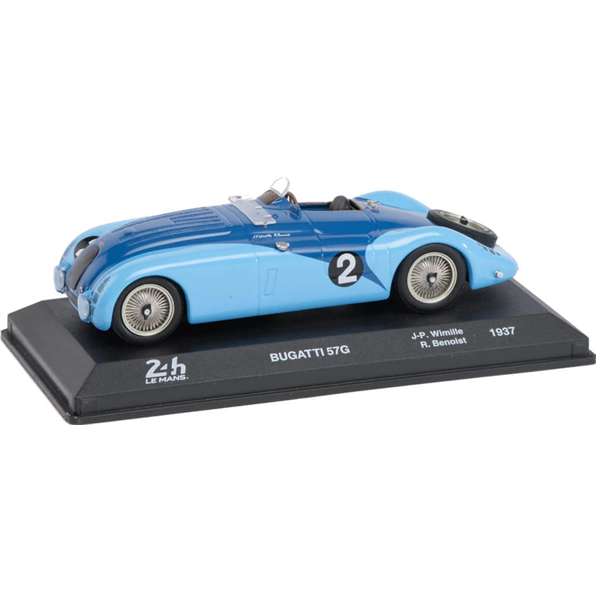 Atlas Editions 1:43 Scale Bugatti 57G - #2 Benoist/Wimille - 1937 Le Mans Collection