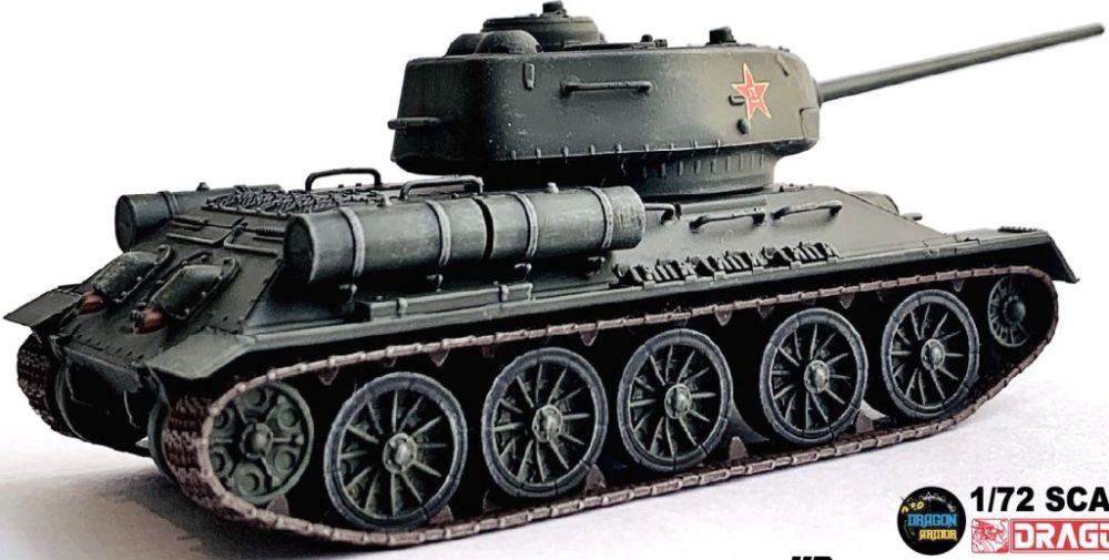 Dragon 1:72 Scale Chinese PLA T-34/85