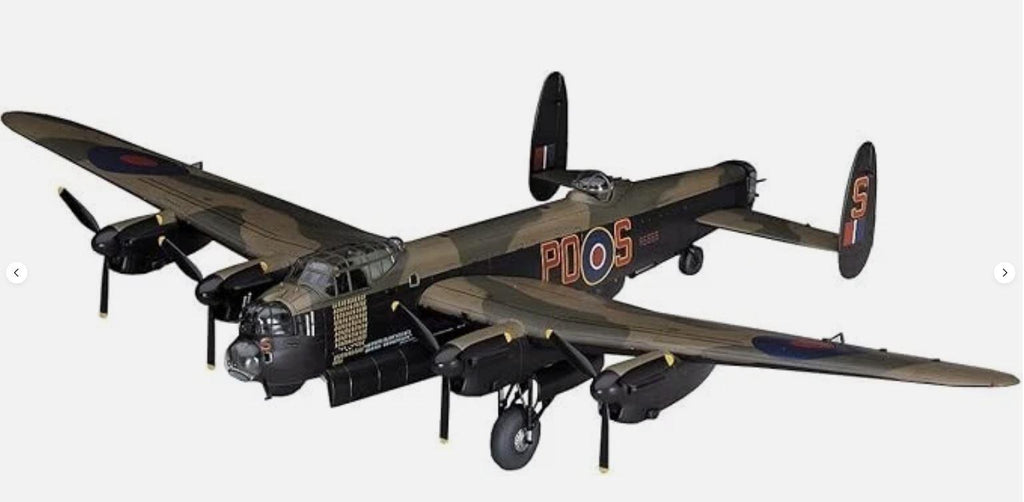 Hasegawa HAE23 1/72 Scale Royal Air Force Lancaster B.Mk.I/Mk.III Plastic Model E23 STRATEGIC BOMBING