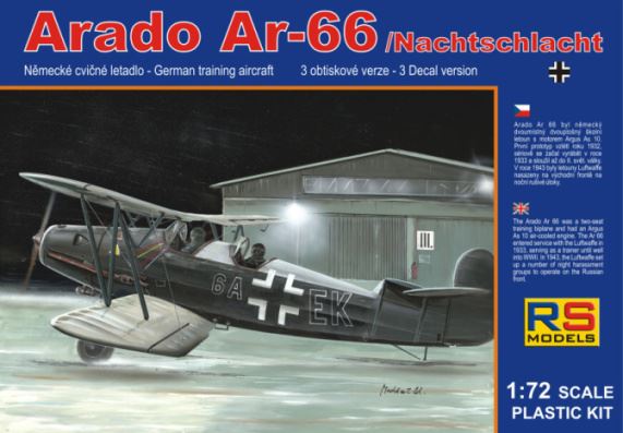 Red-Scale Modellbau 1:72 Scale Arado 66 Nachschlacht (3 decal v. for Luftwaffe)
