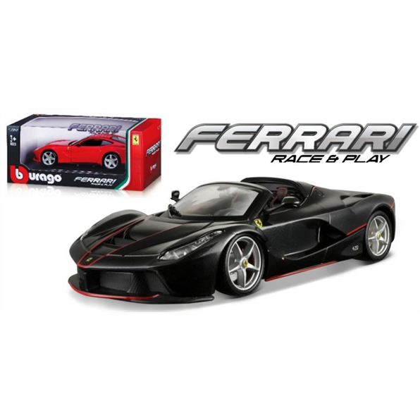 Burago 1:24 Scale Ferrari Laferrari Aperta - Black
