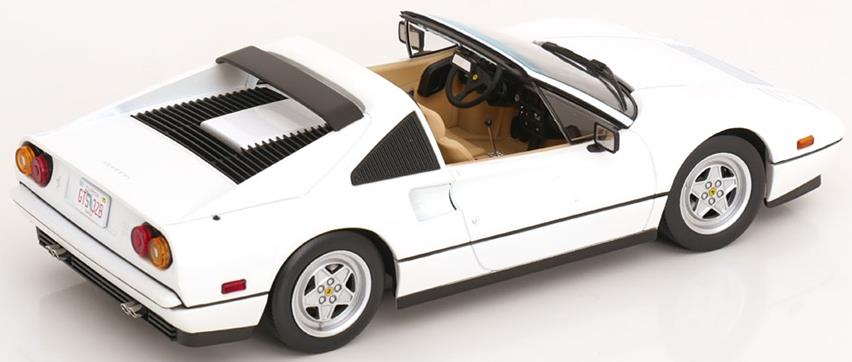 KK Scale 1:18th Scale Ferrari 328 GTS 1985 US Version White