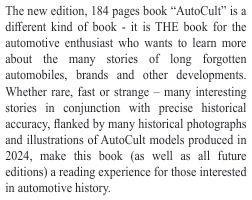Autocult   Book of the Year 2024 (184 Pages A4 (D,E,I,F,S))