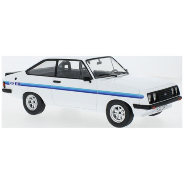 Model Car Group 1:18th Scale Ford Escort MK II RS 2000 White 1977