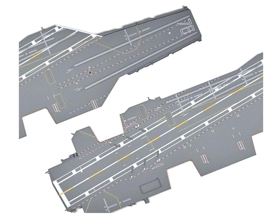 Magic Factory 6505 1/700 Scale PRE-PAINTED FLIGHT DECK UPGRADED USS GERALD R FORD CARRIER