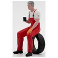 Atlantic Display Cases 1:24 Scale Nick Sitting on Tyre Figurine