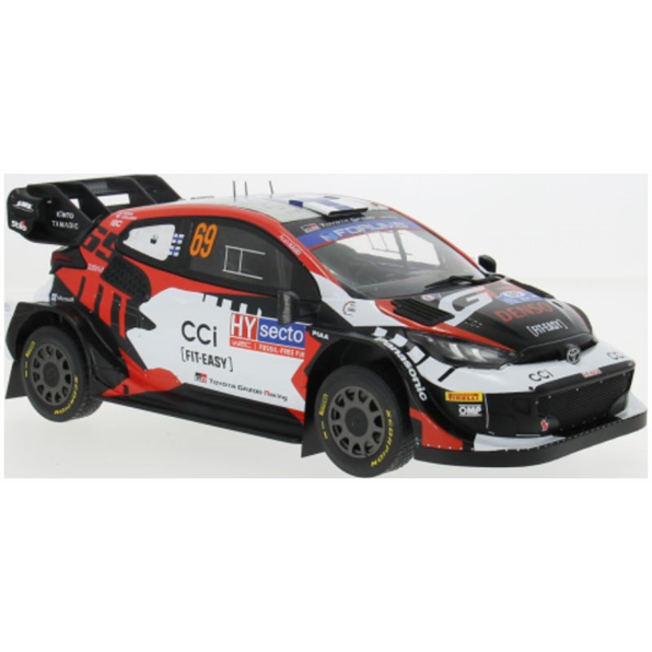 IXO 1:18 Scale Toyota GR Yaris Rally1 Hybrid Rally WM Rally Finland 2024 #69 Rovanpera/Halttunen