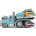 Maisto 1:64 Scale Mack B-61 Flatbed 1953 + Ford Woody 1950