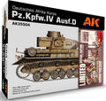 AK Interactive  1:35 Scale PZ.KPFW.IV AUSF.D Afrika Korps + 5 Figures German Tank Crew Afrika Korps