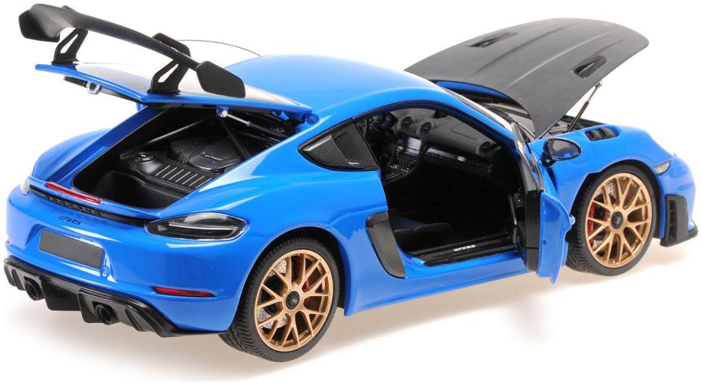 Minichamps  1:18th Scale Porsche Cayman Gt4 Rs 2024 - Blue W/ Weissach Package