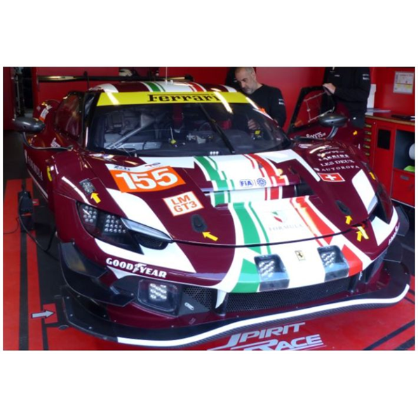 LookSmart 1:43 Scale Ferrari 296 GT3 #155 Spirit of Race Le Mans 24H 2024 Laursen/Laursen/Taylor