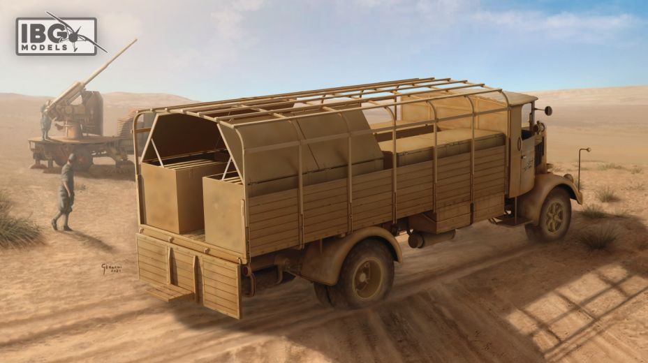 IBG 1:35 Scale 3Ro Italian Truck 90/53 Ammunition Carrier