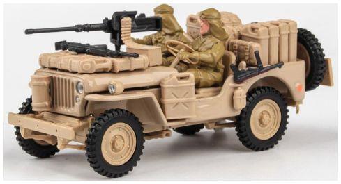 Cararama  1:43rd Scale Jeep CJ-5 + Gun SAS