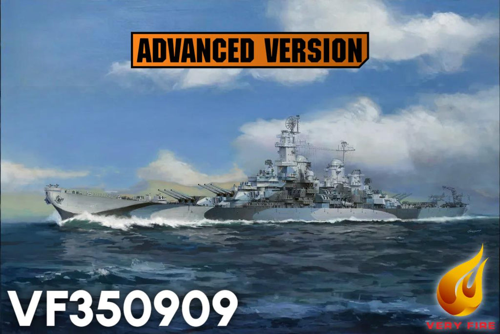 Very Fire VF350909AD 1/350 Scale USS Missouri Advanced Plastic Model Kit HELL IN THE PACIFIC