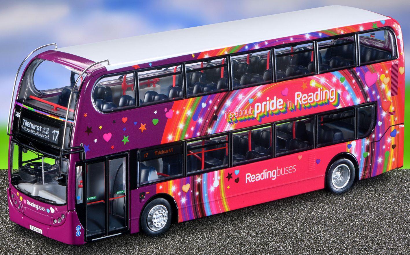 Northcord 1:76th Scale Alexander Dennis Enviro400 Reading Buses (1208 - RG05 BUS)