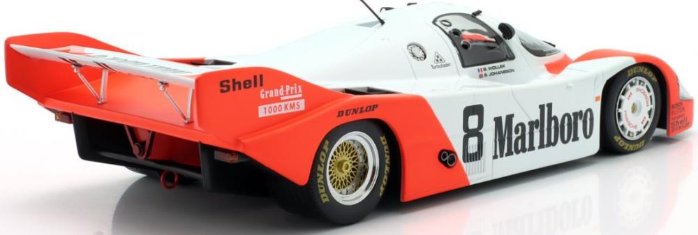 IXO Werk83 1:18th Scale Porsche 956 KH #8 2nd 1000km Silverstone 1983 Wollek/Johansson (Decals Applied)