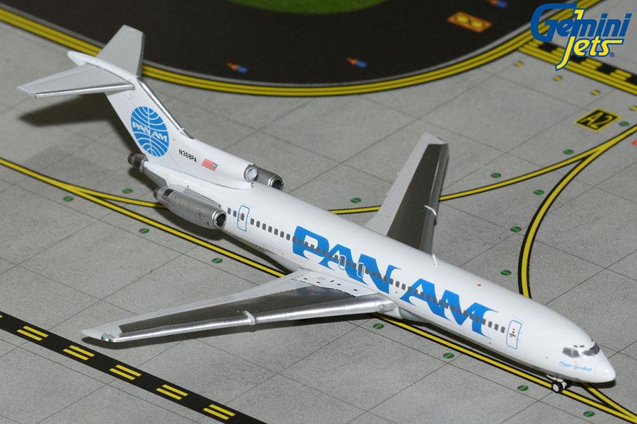 Gemini Jets 1:400th Scale Boeing B727-200/Adv. Pan Am N368PA 'Clipper Goodwill' (Polished Belly)