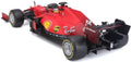 Burago 1:18 Scale Ferrari SF21 #55 Carlos Sainz 2021 Season Car - Medium, Yellow wall tyres