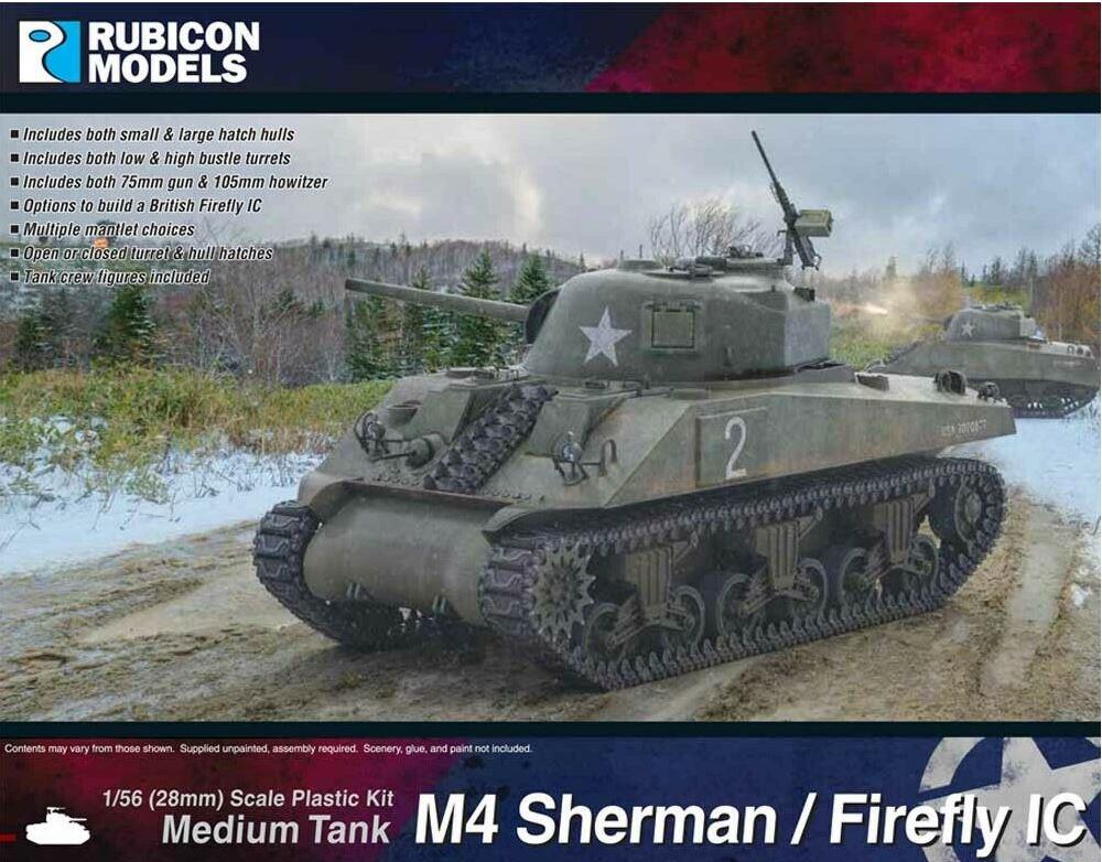 Rubicon Models 280060 1/56 Scale M4 Sherman / Firefly Ic Plastic Model Kit