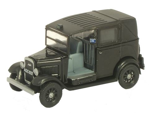Oxford Diecast 1:76 Scale Austin Taxi - Black