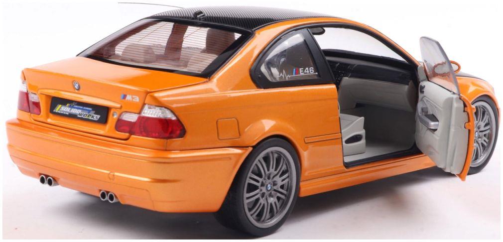 Solido 1:18th Scale BMW E46 M3 Coupe Solido Works Orange 2000