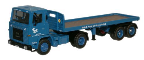 Oxford Diecast 1:76 Scale Scania 110 Flatbed - BRS