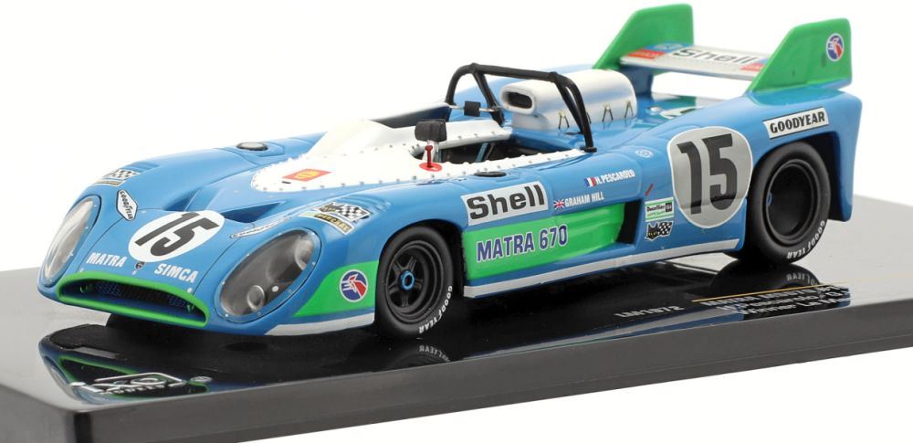 IXO 1:43 Scale Matra MS670 #15 Winner 24h Le Mans 1972 Pescarolo/Hill