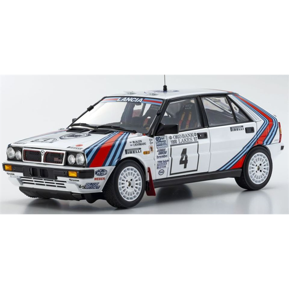 Kyosho 1:18 Scale Lancia Delta HF 4WD 1987 1000 Lakes #4