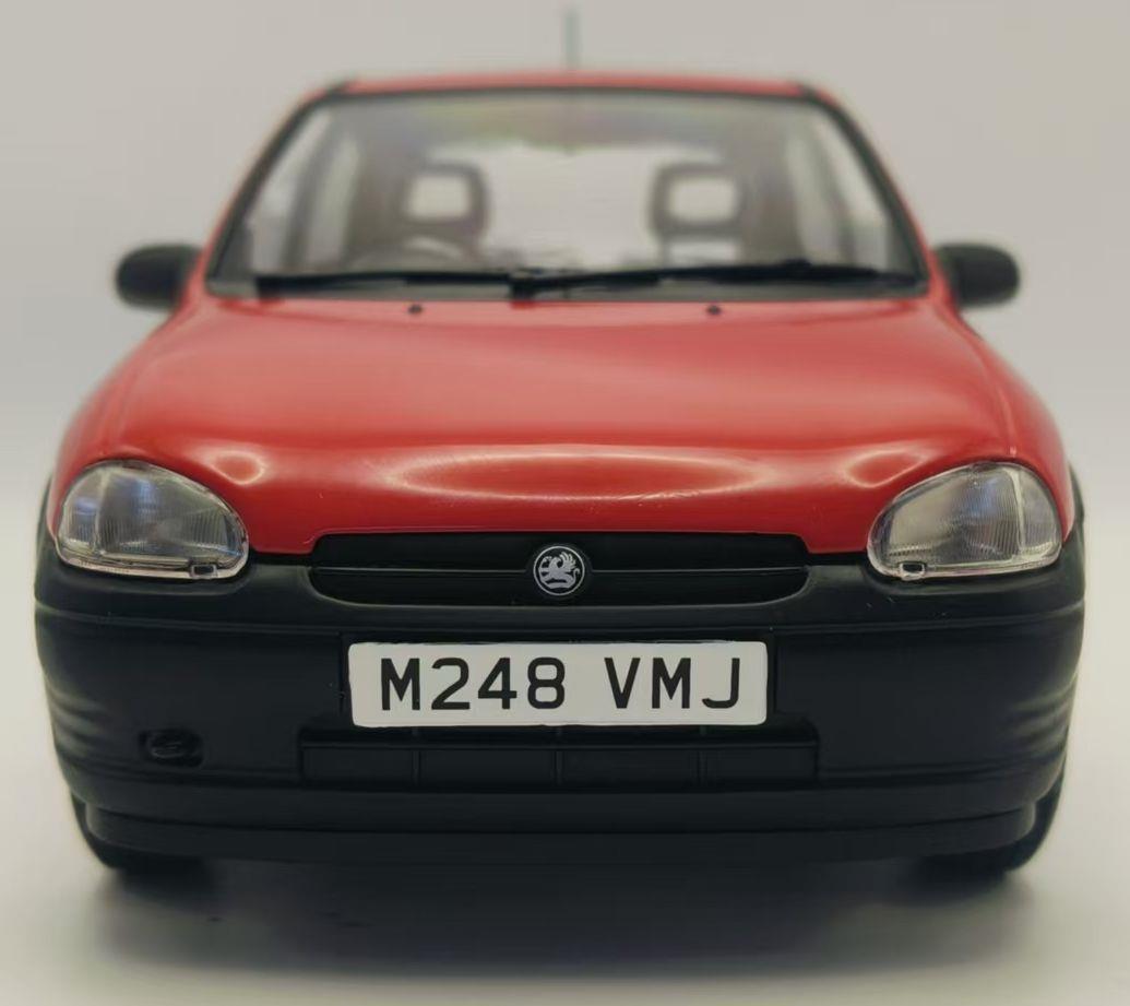 Model Car Group 1:18th Scale Vauxhall Corsa Merit Red RHD UK Exclusive
