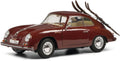 Schuco 1:18 Scale Porsche 356A 'Ski Holidays' Burgundy