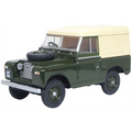 Oxford 1:43 Scale Land Rover Series II SWB Canvas Bronze Green