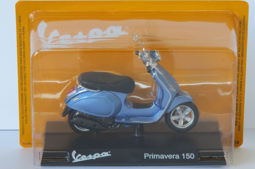 Atlas Editions 1:18 Scale Vespa Primavera 2014 Vespa Collection in 1:18