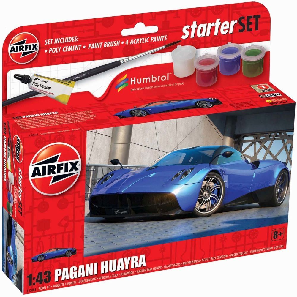 Airfix 1:43 Scale Small Starter Set NEW Pagani Huayra