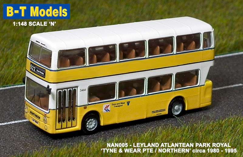 B-T Models 1:148 Scale Leyland Atlantean PR - Tyne & Wear PTE