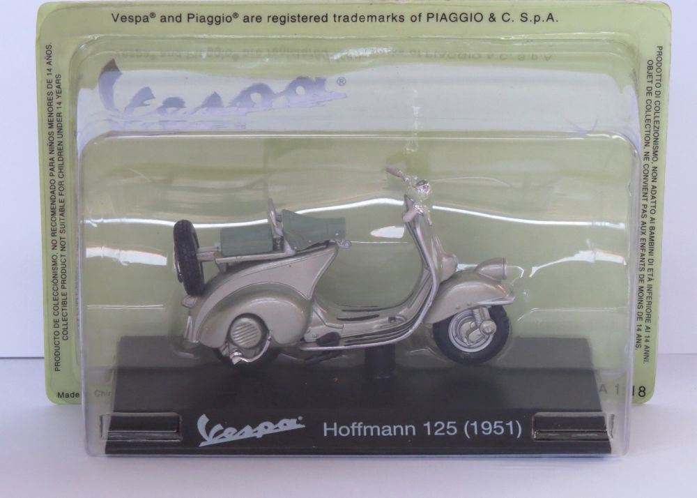 Atlas Editions 1:18 Scale Vespa HOFFMANN 125 1951 Vespa Collection in 1:18
