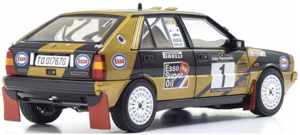 Kyosho 1:18th Scale Lancia Delta HF 4WD Rally Piancavallo 1987 Esso #1