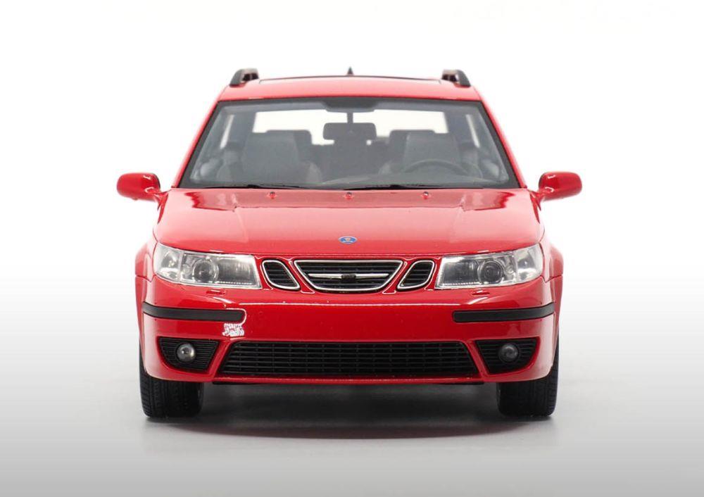 DNA Collectibles 1:18 Scale Saab 9-5 Sportcombi Aero Laser Red 2005