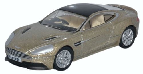 Oxford Diecast 1:76 Scale Aston Martin Vanquish Coupe Selene Bronze