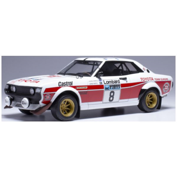 IXO 1:18 Scale Toyota Celica 2000 GT (RA21) #8 RAC Rally H.Mikkola/A.Hertz 1977