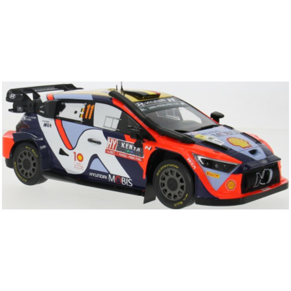 IXO 1:18 Scale Hyundai i20 N Rally1 WRC Safari Rallye Kenya 2024 #11 T.Neuville/M.Wydaeghe