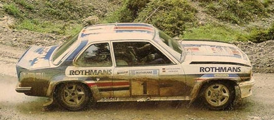 Sunstar 1:18 Scale Opel Ascona 400 Rothmans Acropolis Rally 1982 W.Rohrl/C.Geistdorfer #1