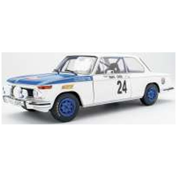 Solido 1:18 Scale BMW 2002 TII White #24 T.Makinen/P.Easter Rallye Monte Carlo 1969