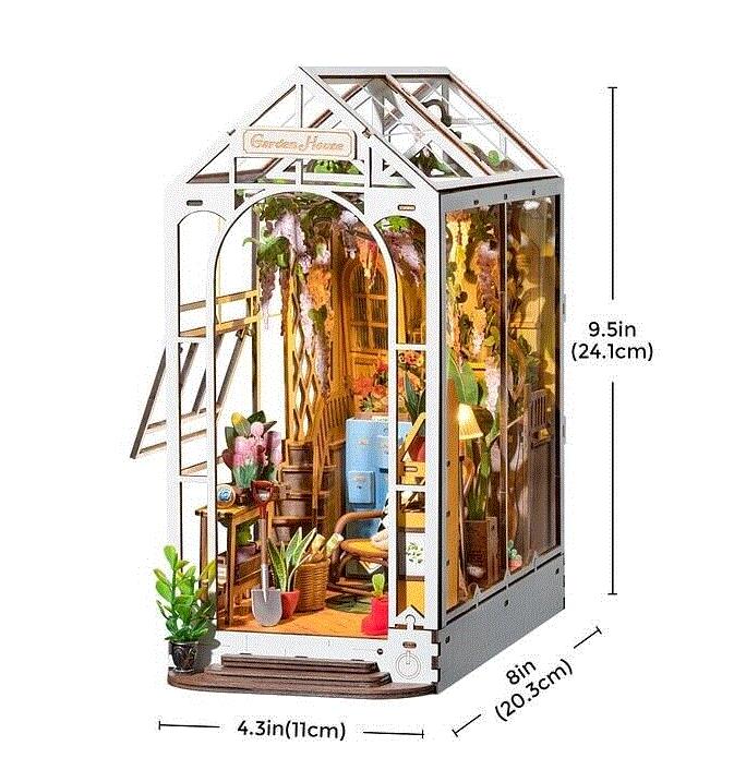 Rolife TGB06 Holiday Garden House DIY Book Nook Shelf Insert