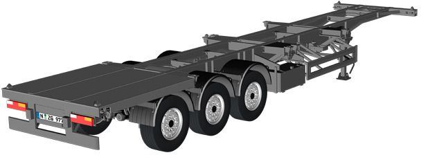 NZG 1:18 Scale Semitrailer EU for Containers