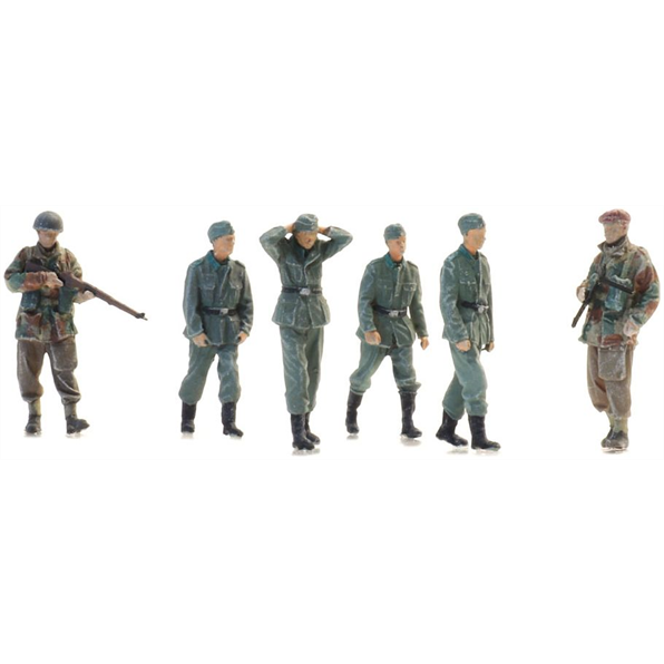 Artitec 1:87 Scale POWs + British Para Guards (6x) (WM) Ready-Made Figures