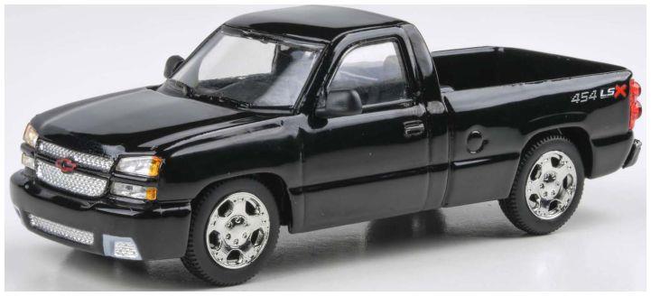 Paragon  1:64th Scale Chevrolet Silverado Single Cab Onyx Black 2006