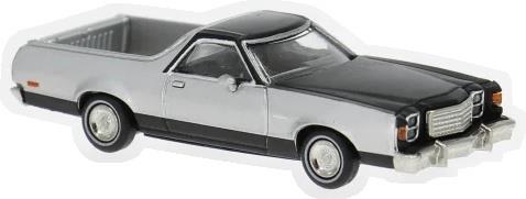 Brekina 1:87th Scale Ford Ranchero 500 Silver 1977