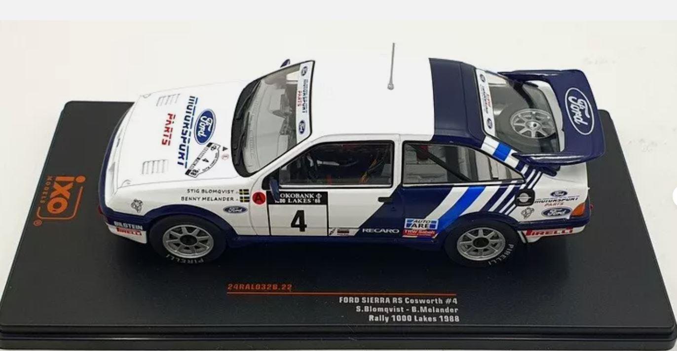 IXO 24RAL032B 1/24 Scale Ford Sierra RS Cosworth 1000 Lakes 1988 Blomqvist and Melander FF