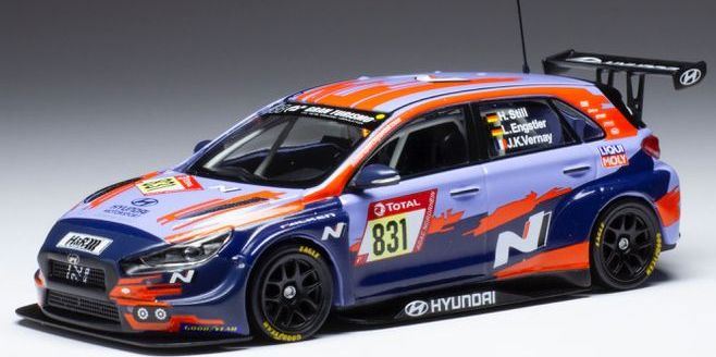 IXO 1:43 Scale Hyundai i30 N TCR #831 24h Nurburgring 2021 L.Engstler/H.Still/J-K.Vernay